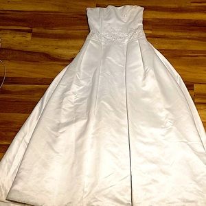 old wedding dress worn once.